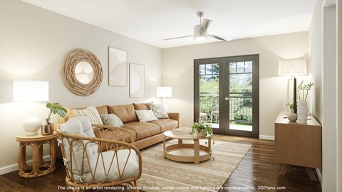 an image of a living room with a couch and a door at Casa Marti, Tampa, FL